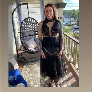 Black cocktail dress